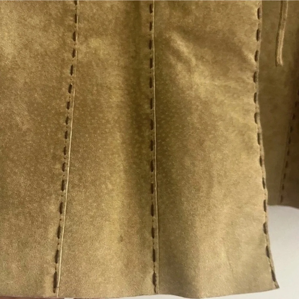 Vintage Y2K 100% Leather Coat - Picture 4 of 9